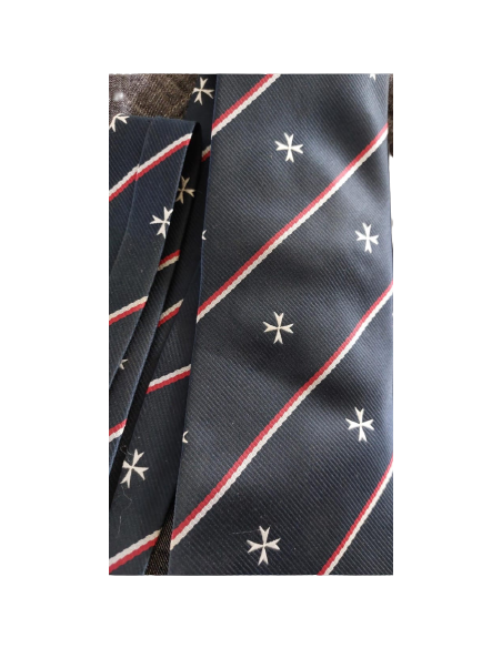 Cravate Impression Croix Templière