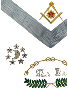 Tablier Maître RF Satin ou Cuir (Rite Français) 2