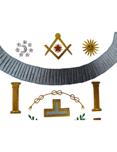 Tablier Vénérable Maitre RF (Rite Français) 2