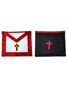 Tablier 18eme Degré Chevalier Rose-Croix SCPLF et RAPPM