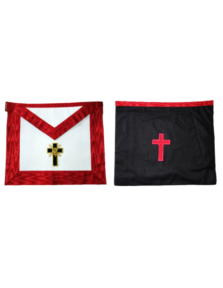 Tablier 18eme Degré Chevalier Rose-Croix SCPLF et RAPPM