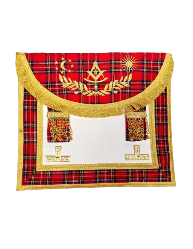 Tablier Vénérable Maître RSE (Rite Standard d'Ecosse) Cuir