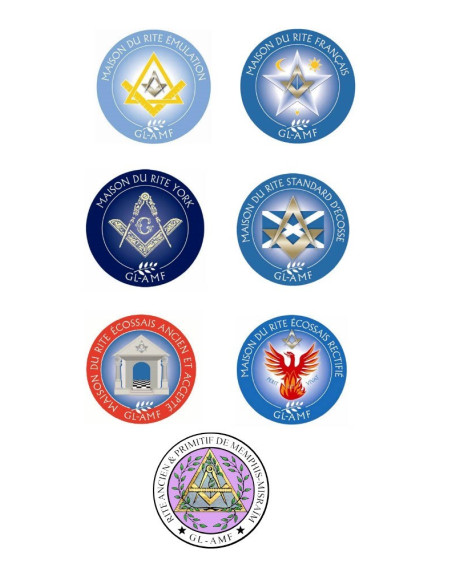 Cravate Soie noire avec Logo De Rite