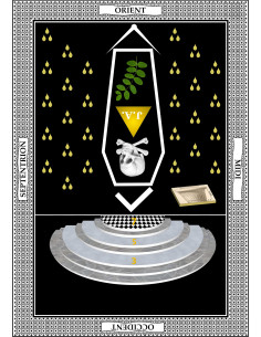 Tableau de loge 3eme Grade RER (Rite Ecossais Rectifié)