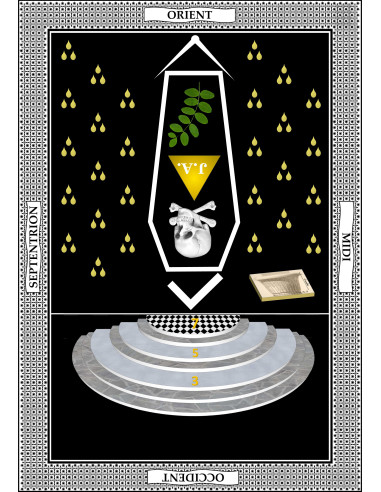 Tableau de loge 3eme Grade RER (Rite Ecossais Rectifié)