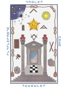 Tableau de loge 2d Grade RAPMM (Rite Ancien Primitif Memphis Misraim)