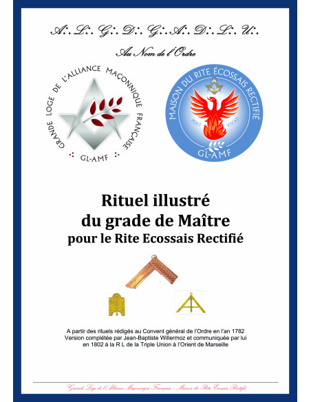 Rituel Maître Illustré RER (Rite Ecossais Rectifié)
