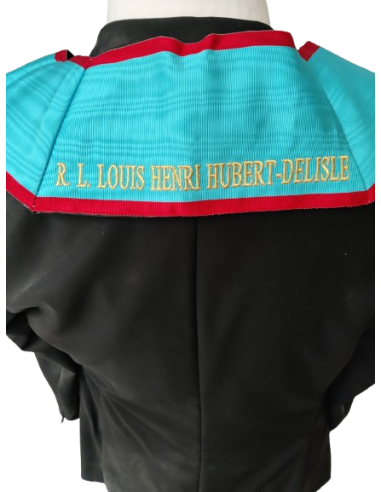 Sautoir V.M. Brodé Main Brodé au nom de la Loge (Rite Ecossais Ancien et Accepté)