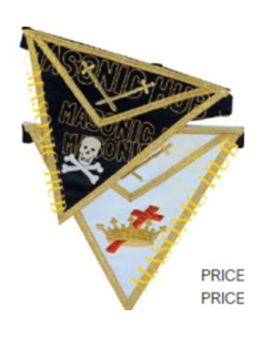 Tablier de Chevalier du Temple Réversible Satin