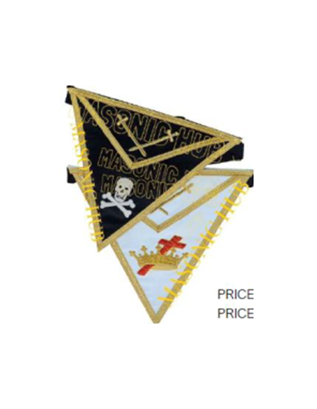 Tablier de Chevalier du Temple Réversible Satin