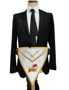Tablier de Chevalier du Temple Réversible Satin 2
