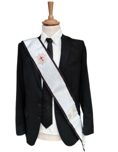 Baudrier de Chevalier du Temple Réversible avec Bijoux brodés