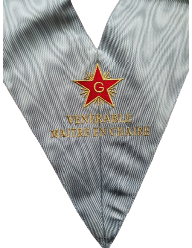 Sautoir de Vénérable Maitre en Chaire RF (Rite Français) GLNF