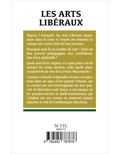 Les Arts Libéreaux Yves Hivert-Messeca Collection Enjeux InitiatiquesN° 41 (vendu par Eosphoros)
