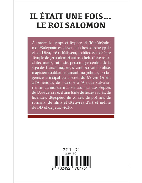 Salomon 2 Yves HIVERT-MESSECA Collection Enjeux Initiatiques N° 53 (vendu par Eosphoros)