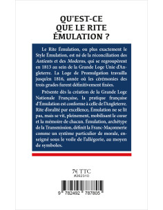 Qu'est-ce que le Rite Émulation ? Collection Enjeux Initiatiques N° 58 (vendu par Eosphoros) 2