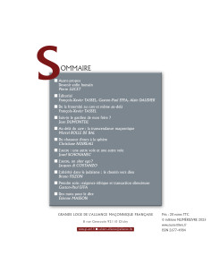 Cahiers de l'Alliance N°19 De la Fraternité au Care 2