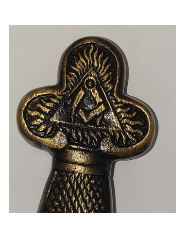 Épée Dorée Flamboyante avec fourreau