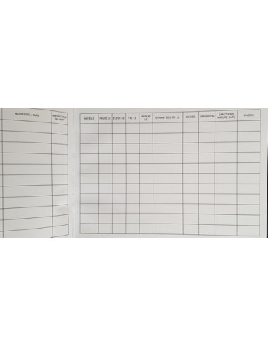 Registre des membres