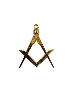Bijou de Maître REAA (Rite Ecossais Ancien et Accepté) ( Équerre et Compas )