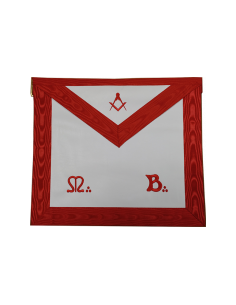 Tablier Maître Maçon M.B.REAA (Rite Ecossais Ancien et Accepté) Cuir