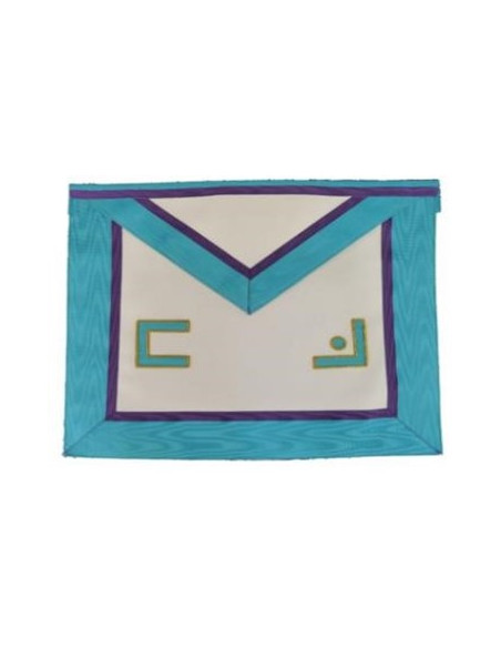 Tablier Cuir Maitre RAPMM (Rite Ancien Primitf Memphis Misraim)