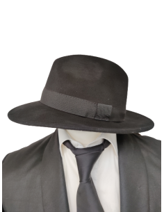 Chapeau de ville en feutre noir 2