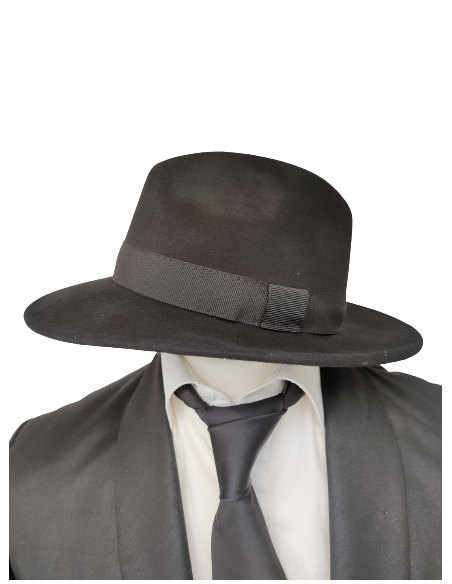 Chapeau de ville en feutre noir