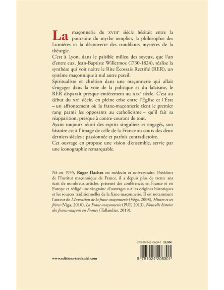 Histoire illustrée du Rite Écossais Rectifié ( Roger DACHEZ ), vendu par Eosphoros