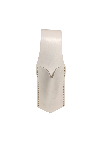 Porte Epée Cuir Blanc pour Lame fine