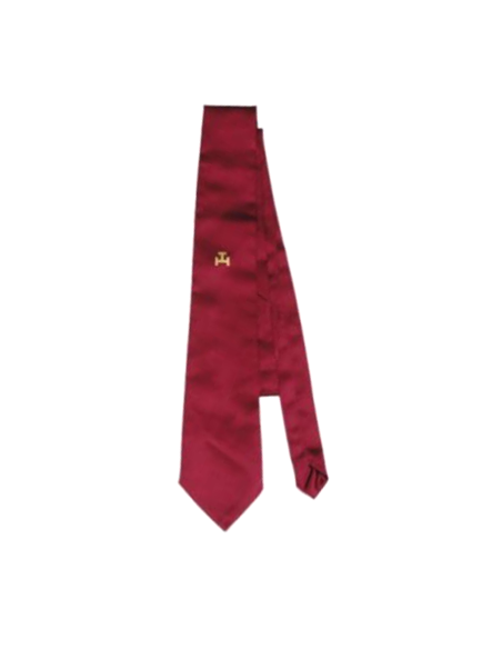 Cravate Soie Rouge Arche Royale 3 Taus