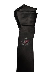 Cravate noire avec Logo de l'Alliance