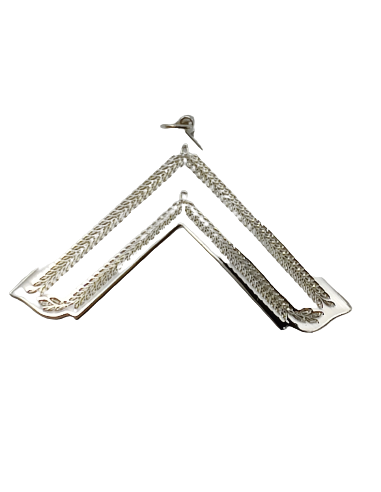 Bijou de Vénérable Maître Equerre Argent Branche Symétrique