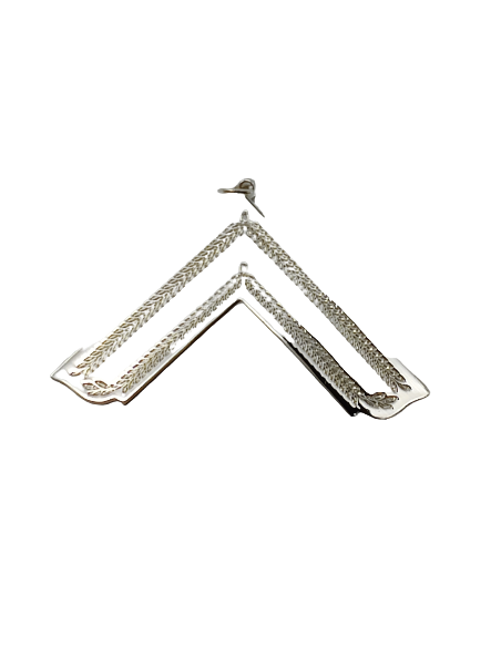 Bijou de Vénérable Maître Equerre Argent Branche Symétrique