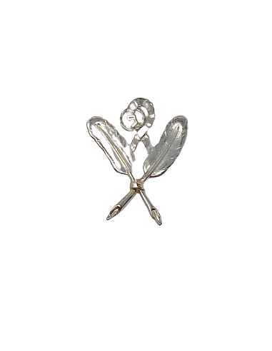 Bijou d'officier de Secrétaire Argent