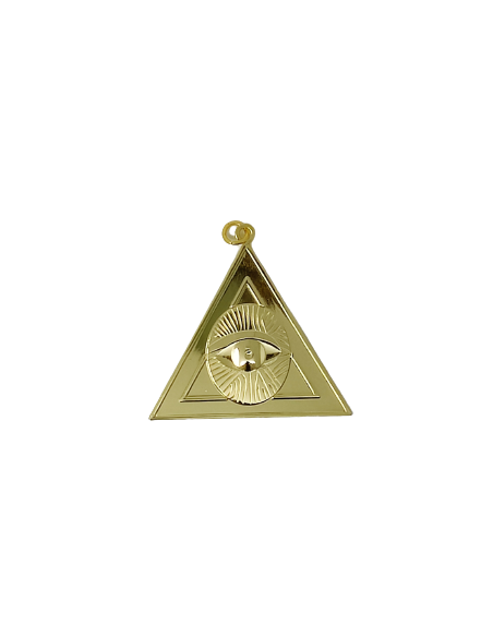 Bijou d'officier de Chapelain Doré RSE (Rite Standard Ecosse)