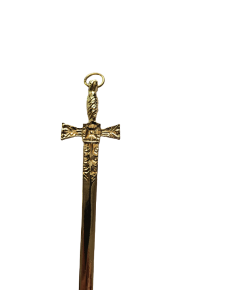 Bijou d'officier Couvreur ou Tuileur Doré