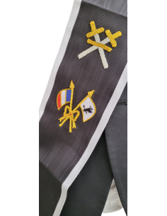 Baudrier (Echarpe) 30eme Degré du REAA Broderie Main 2