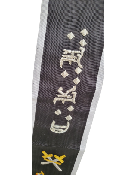 Baudrier (Echarpe) 30eme Degré du REAA Broderie Main